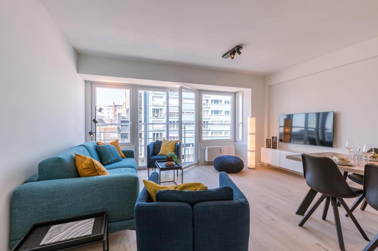 Huswell - Lovely Apartment With Lateral Sea View And Parking 오스텐드 외부 사진